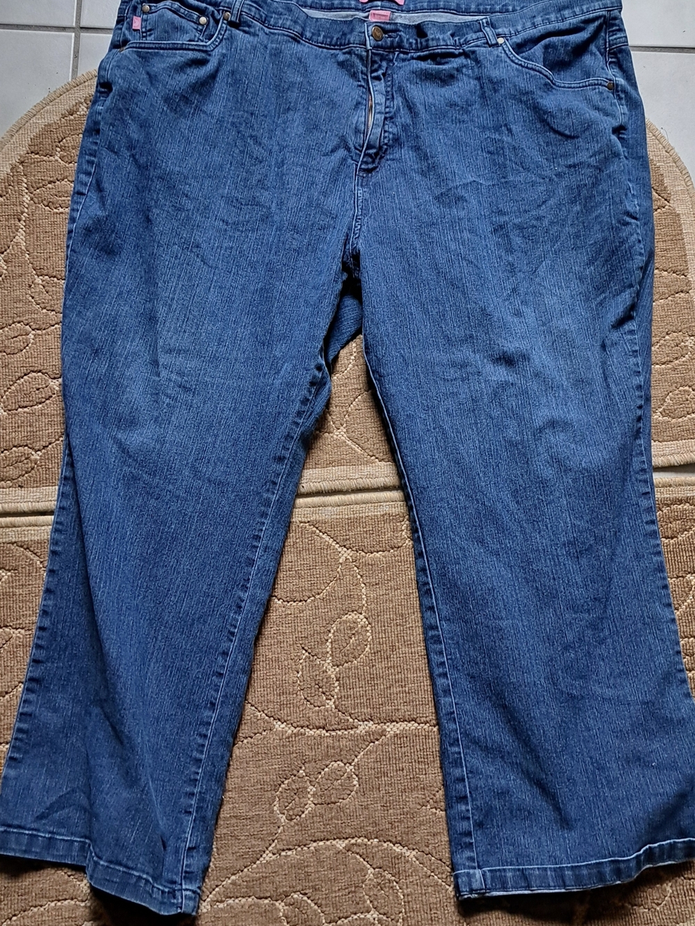Woman Within Dark Blue Boot Cut Jeans : Plus Size 30